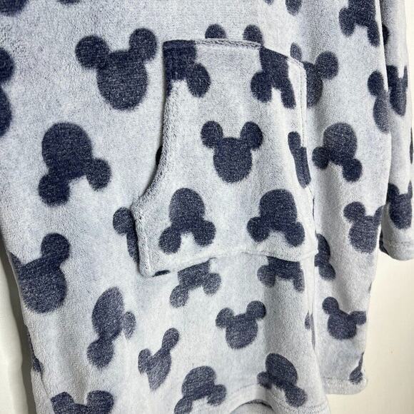 Disney Mickey Mouse Blue Faux Fur Fuzzy Sleep Robe Size Large Women’s - Picture 5 of 9